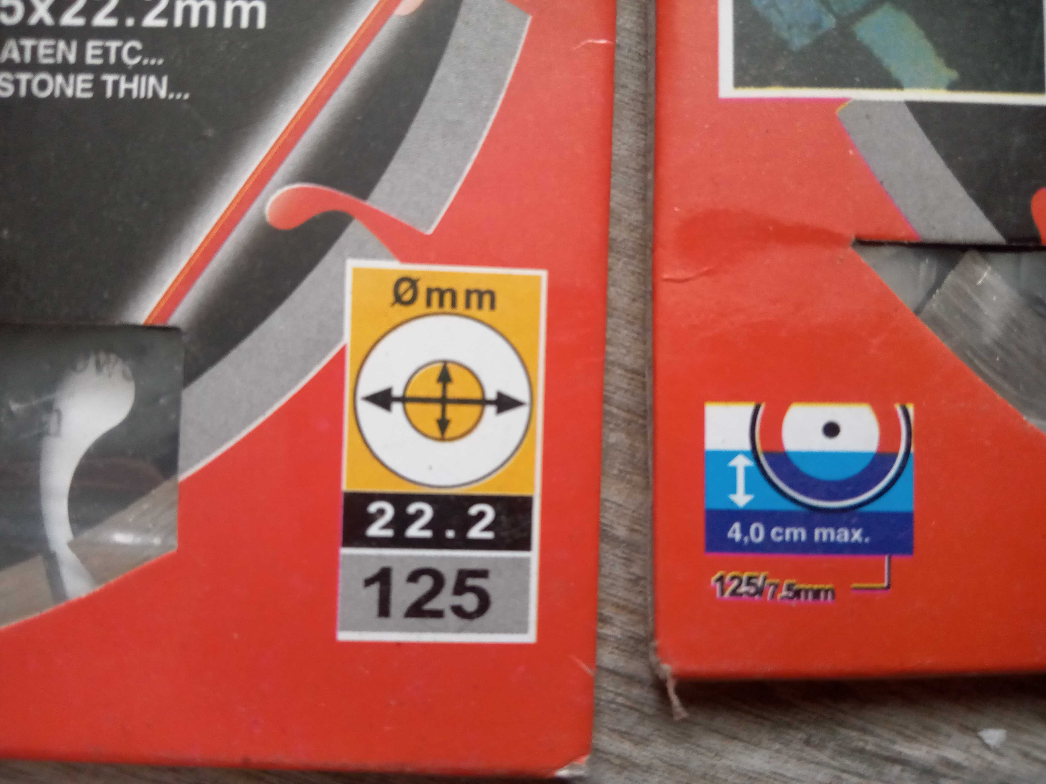 Tarcze diamentowe do betonu cegły kamienia 7 szt.