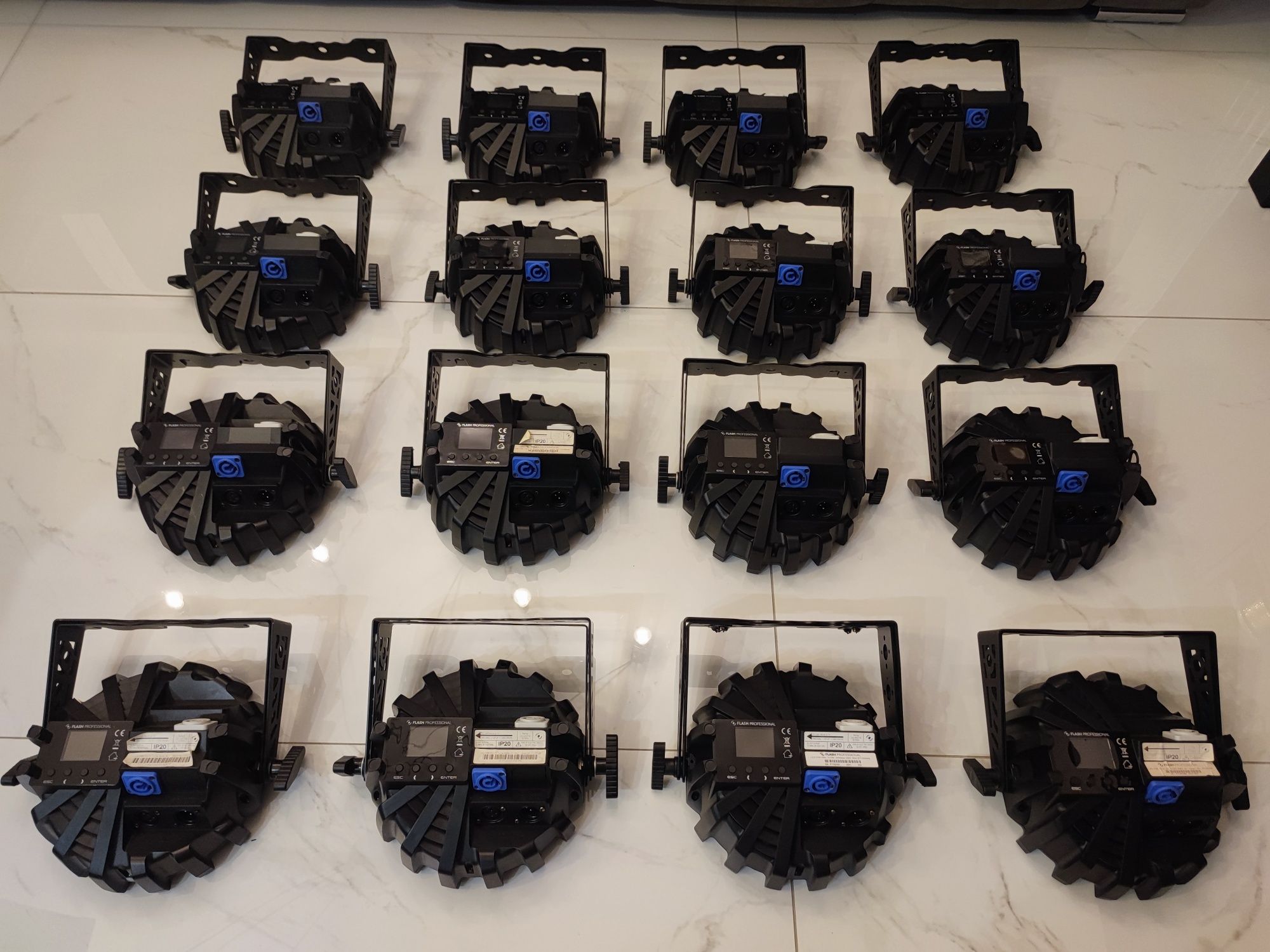6 x LED PAR SLIM 7x10w mk2 RGBW 4in1 FLASH Professional MADE IN POLAND