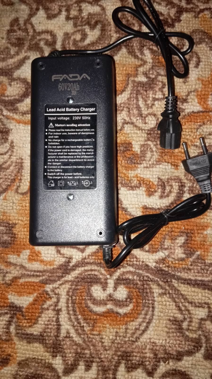 Продам Зарядний пристрій (зарядка) для електровелосипеда 60V-20Ah Fada