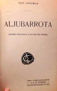 Livro "Aljubarrota" de Ruy Chianca - Lisboa, 1913 - CAPA DURA