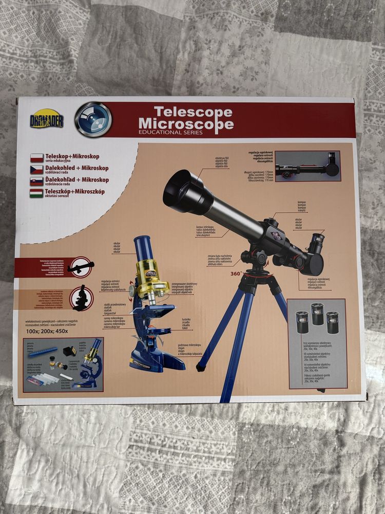 Teleskop i Mikroskope 2in1 NOWY zestaw DROMADER