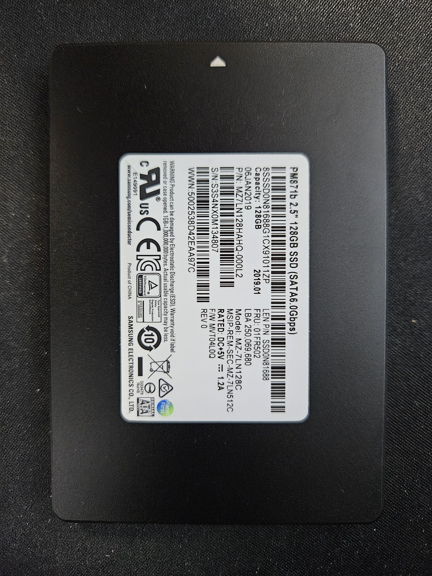 SSD Samsung 128 Gb
