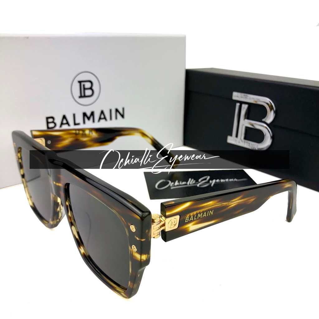 Okulary przeciwsłoneczne Balmain B-I szylkret/szkła grafitowe