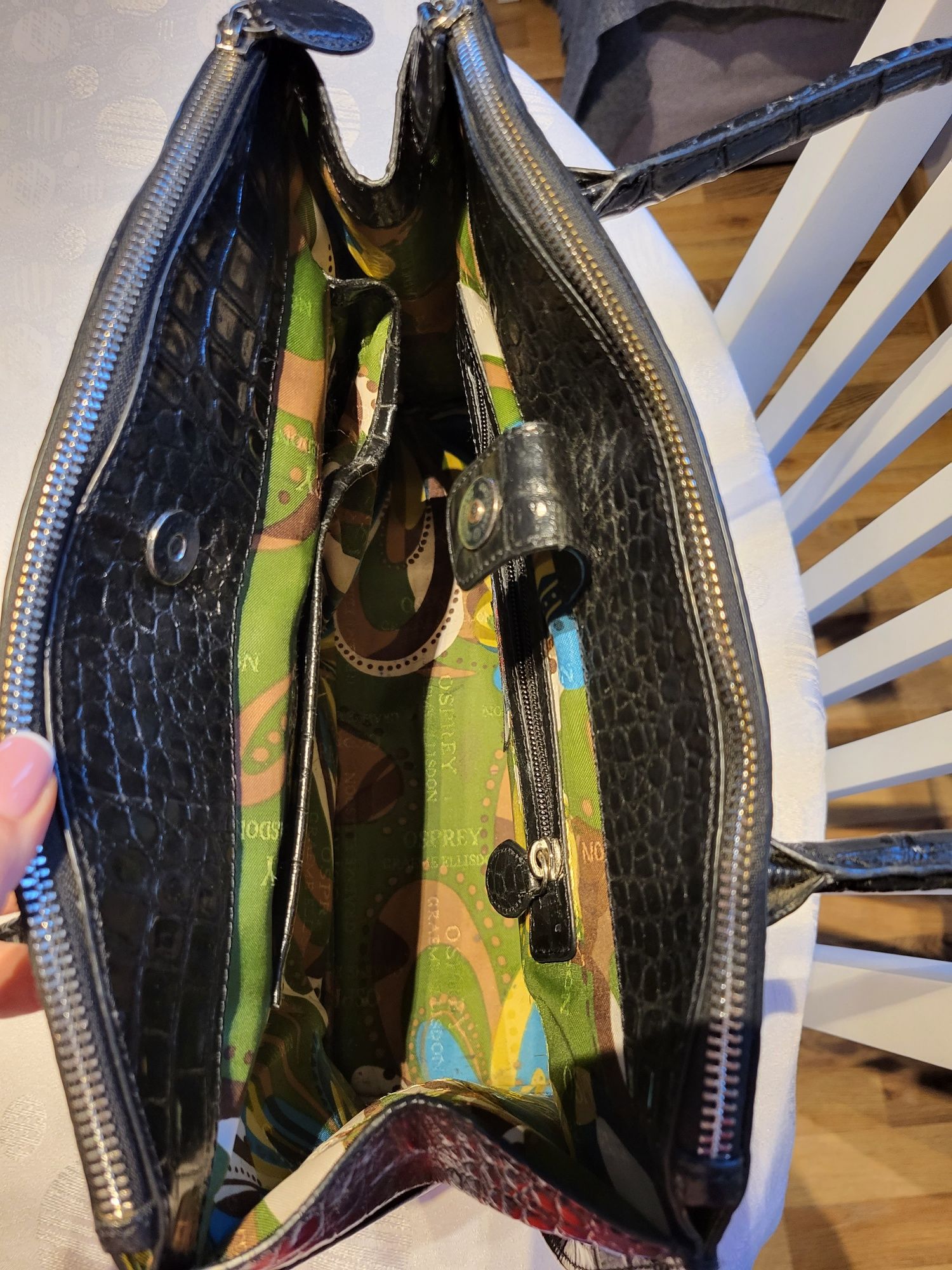 Torebka Osprey London skóra naturalna 
3