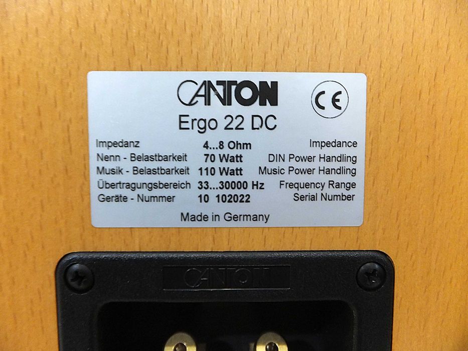 Kolumny głośnikowe monitory CANTON ERGO 22 DC