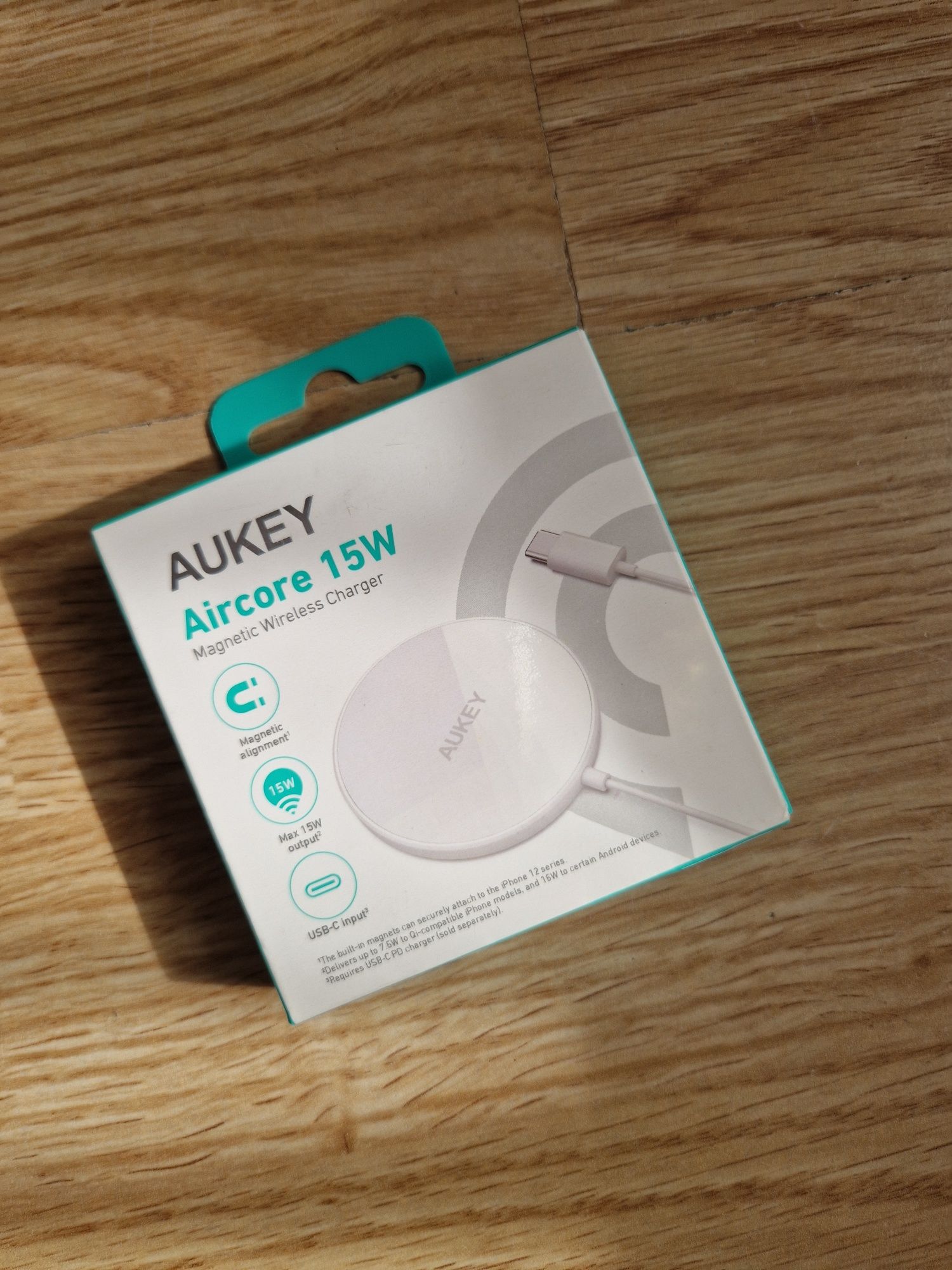 Ładowarka bezprzewodowa, NOWA, Aukey Aircore 15W