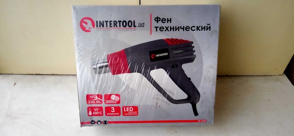 Фен технический INTERTOOL DT-2420 Новый