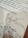 Julian Tuwim list autograf 30 maja 1950 rok podpis pisarz