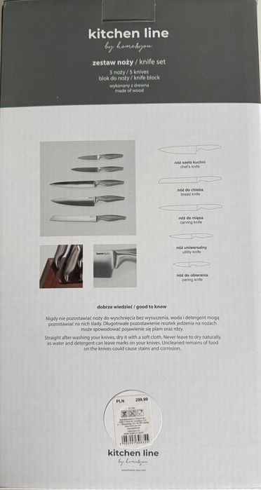 Komplet noży kuchennych