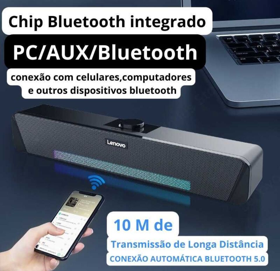 Lenovo TS33 | Coluna de Som bluetooth