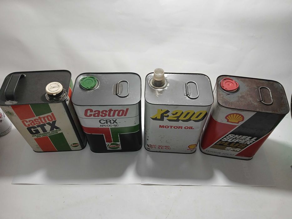 Latas de oleo Antigas - Shell / Castrol