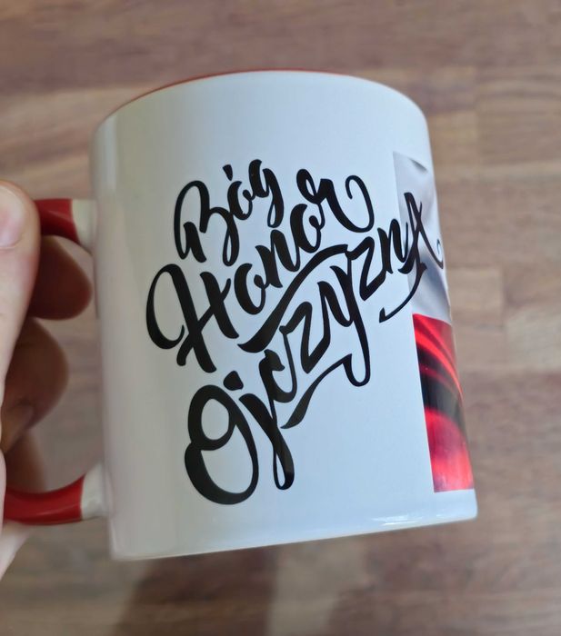 Kubek patriotyczny (do kawy, herbaty) "Bóg, Honor, Ojczyzna / Husarz"