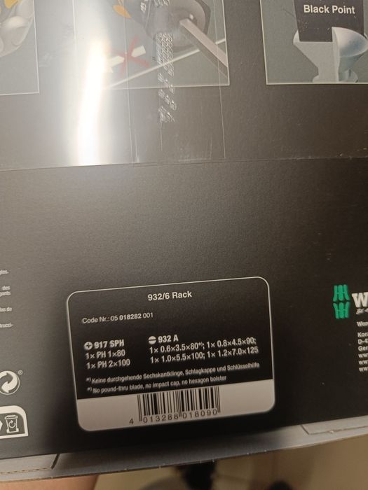 Wera 932/6 zestaw śrubokrętów podbijaków