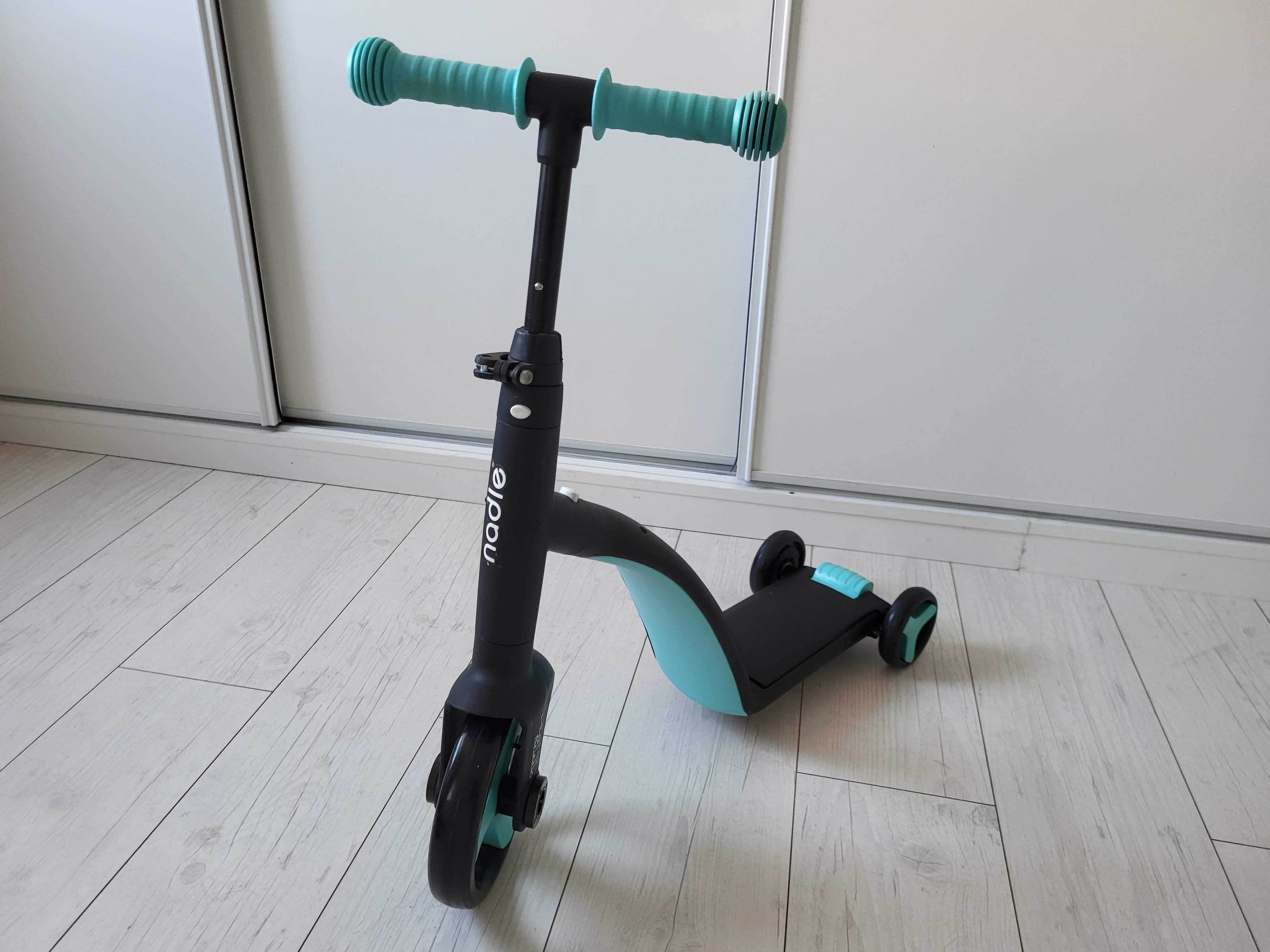 Nodle rower, hulajnoga, biegowy 3w1 jak nowy