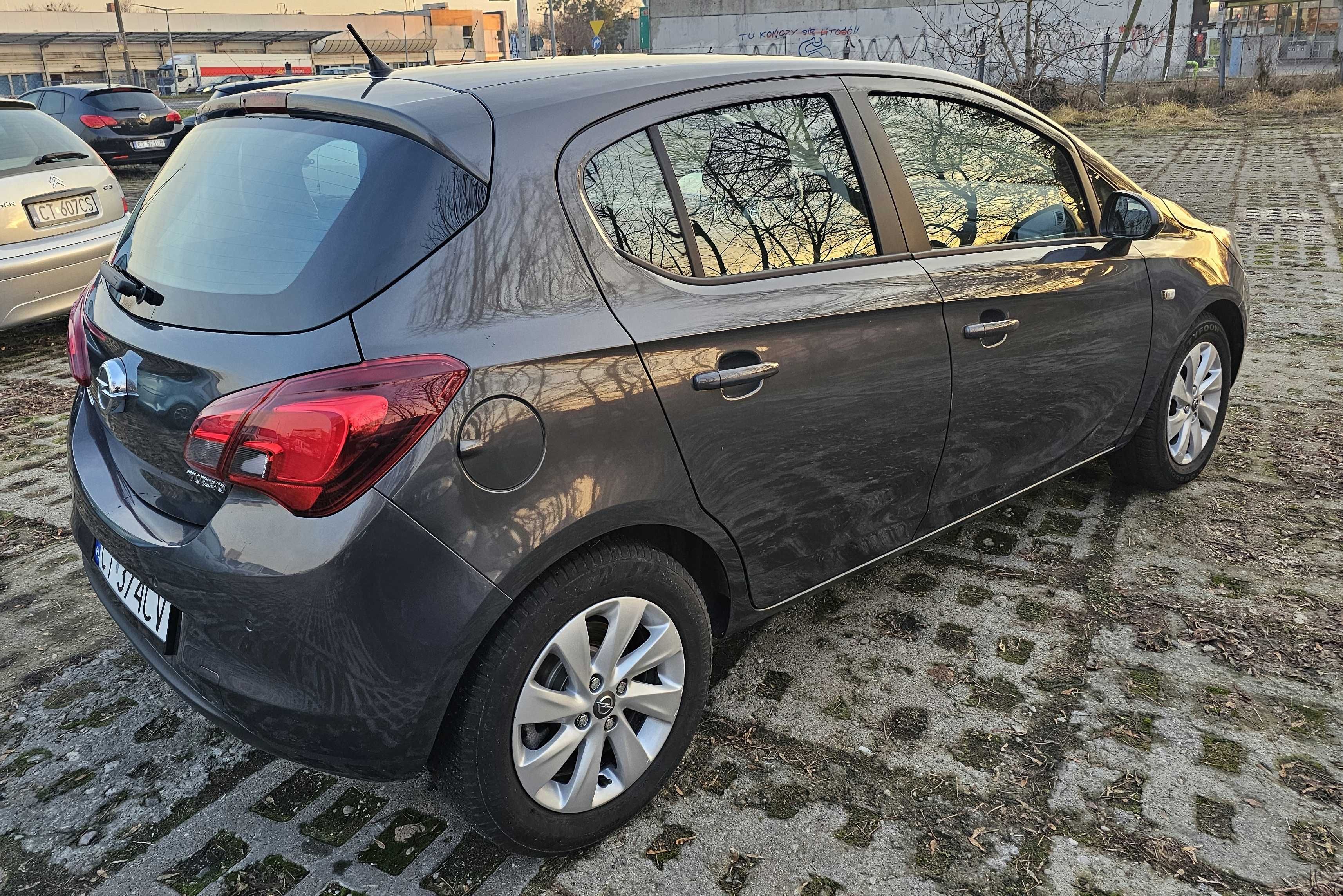 OPEL CORSA E 2015 r 1,0 T benz 90 kM 5d KLIMA zarejestrowan  151500 km