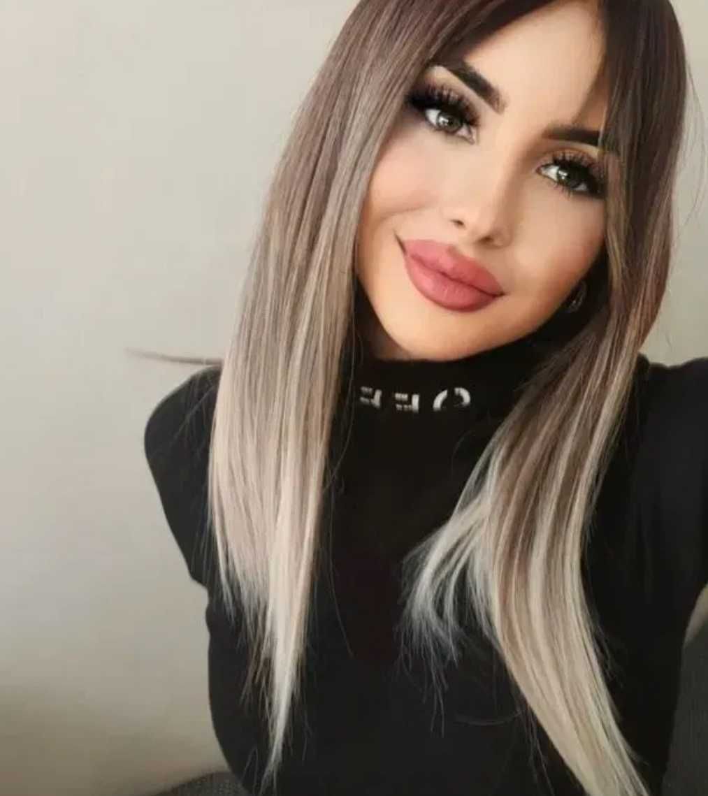 WYSYŁKA 24H PERUKA PREMIUM jak naturalna włosy blond ombre somre