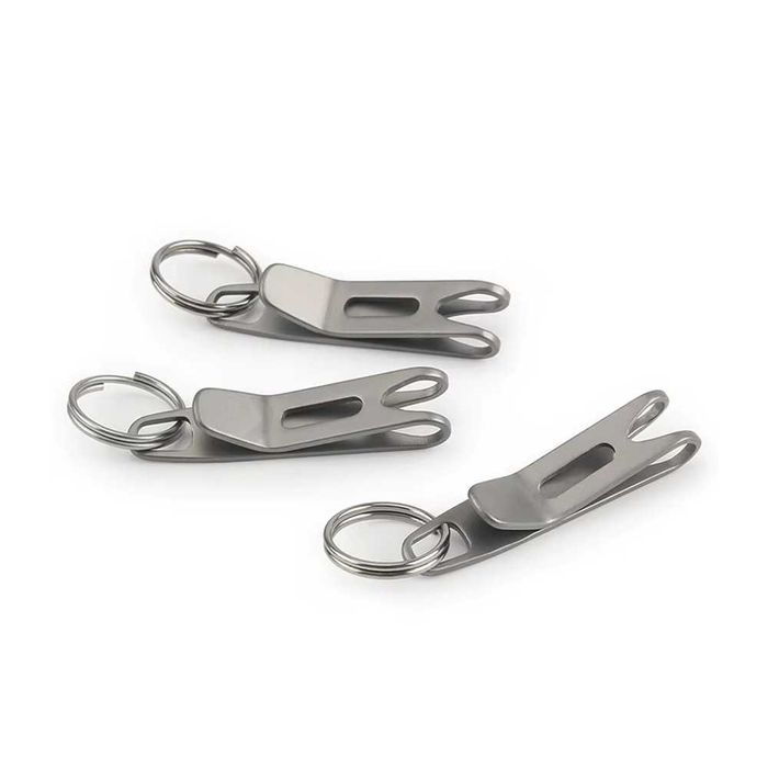 EDC Титанова кліпса затискач Advance для ключів карабін зажим брелок