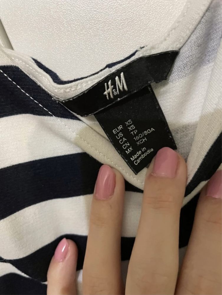 Sukienka w paski H&M rozmiar 34