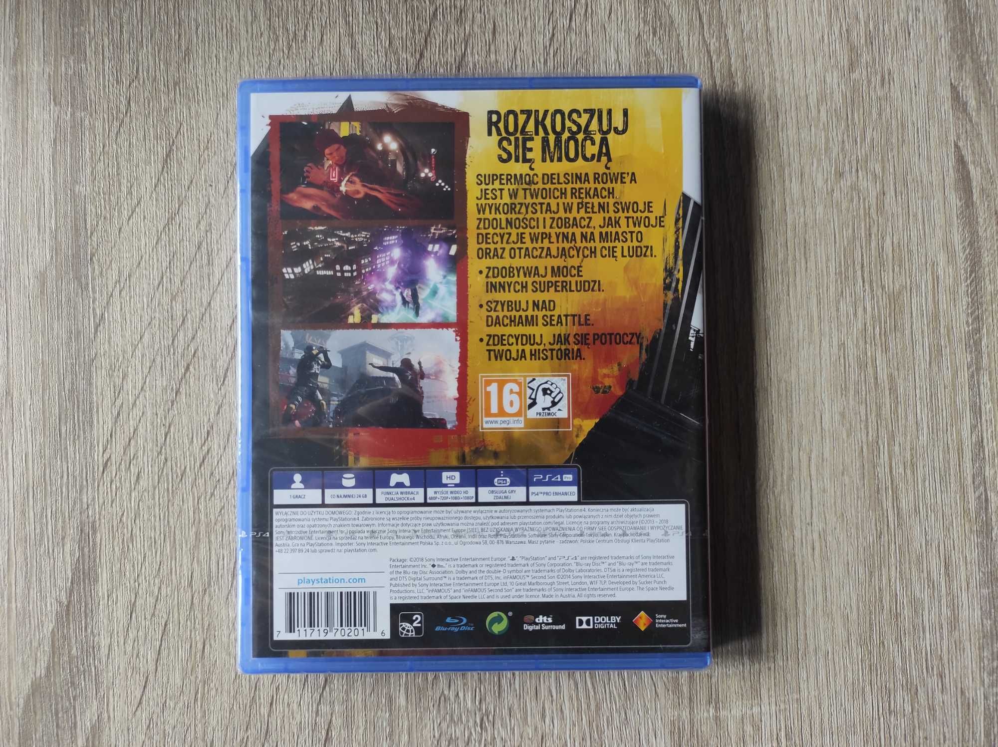 InFamous Second Son PL - PS4 - Nowa w folii