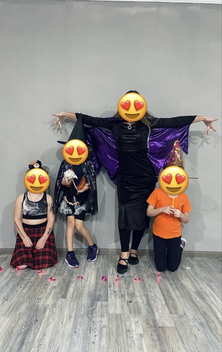 Костюм сукня відьми/кажана на Хеловін