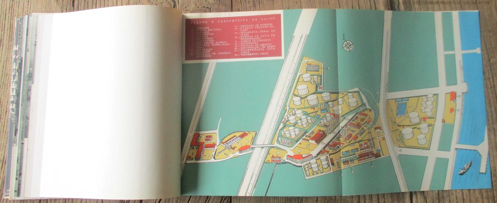 Raro Livro SACOR Refinaria de Cabo Ruivo Lisboa 1957