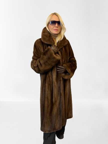 Płaszcz grzbiety norcze Mink Male Scan Brown