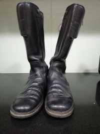 2 pares Botas vintage hein gericke moto em couro nº 36 e 39