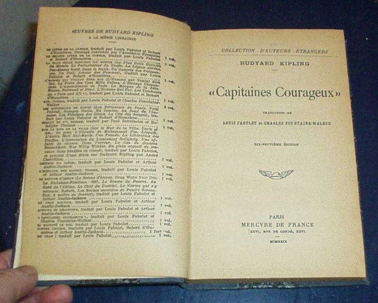 w j. francuskim x2 : AIMARD /1876r/ + Capitaines Courageux /1929r/