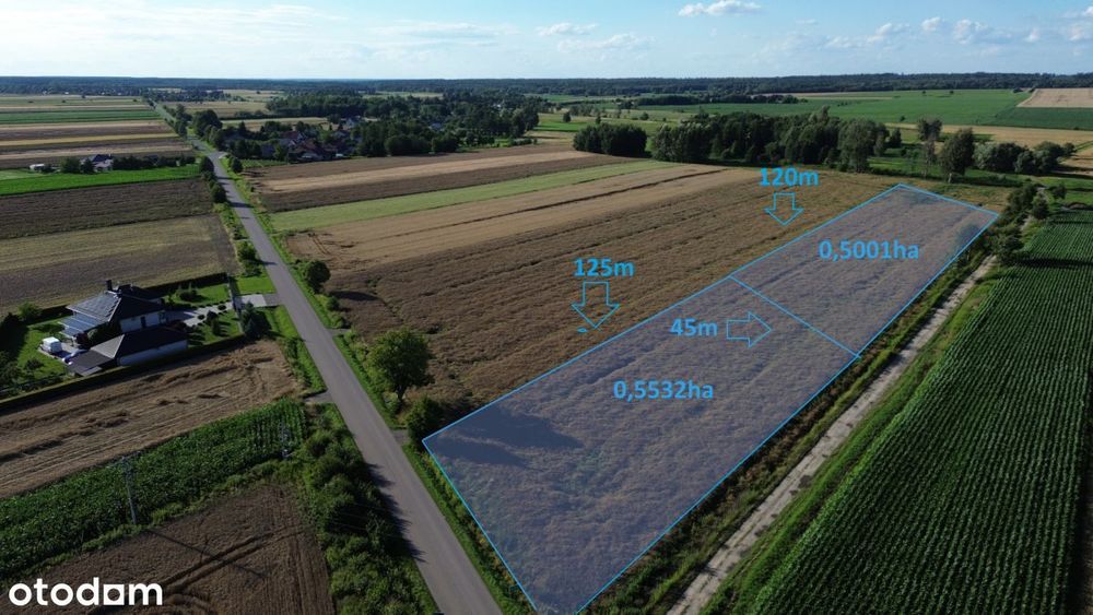 Sprzedam Działke 0,5532ha !!!