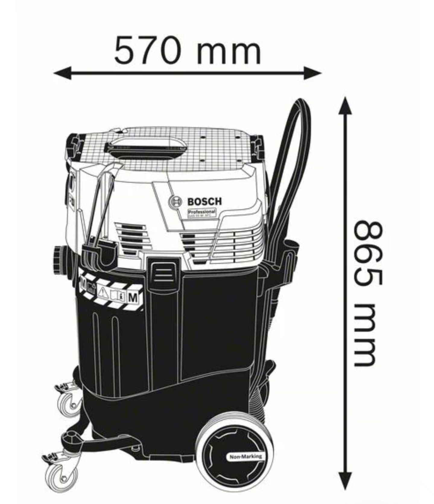 Odkurzacz przemysłowy Bosch GAS 55 M AFC