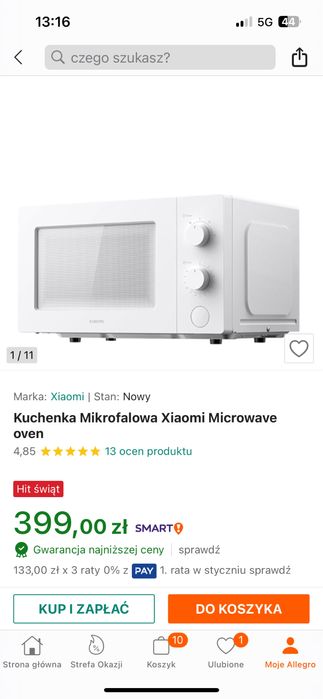 Mikrofala xiaomi stan idealny