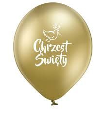 Balony Chrzest Święty. Pompowanie Helem