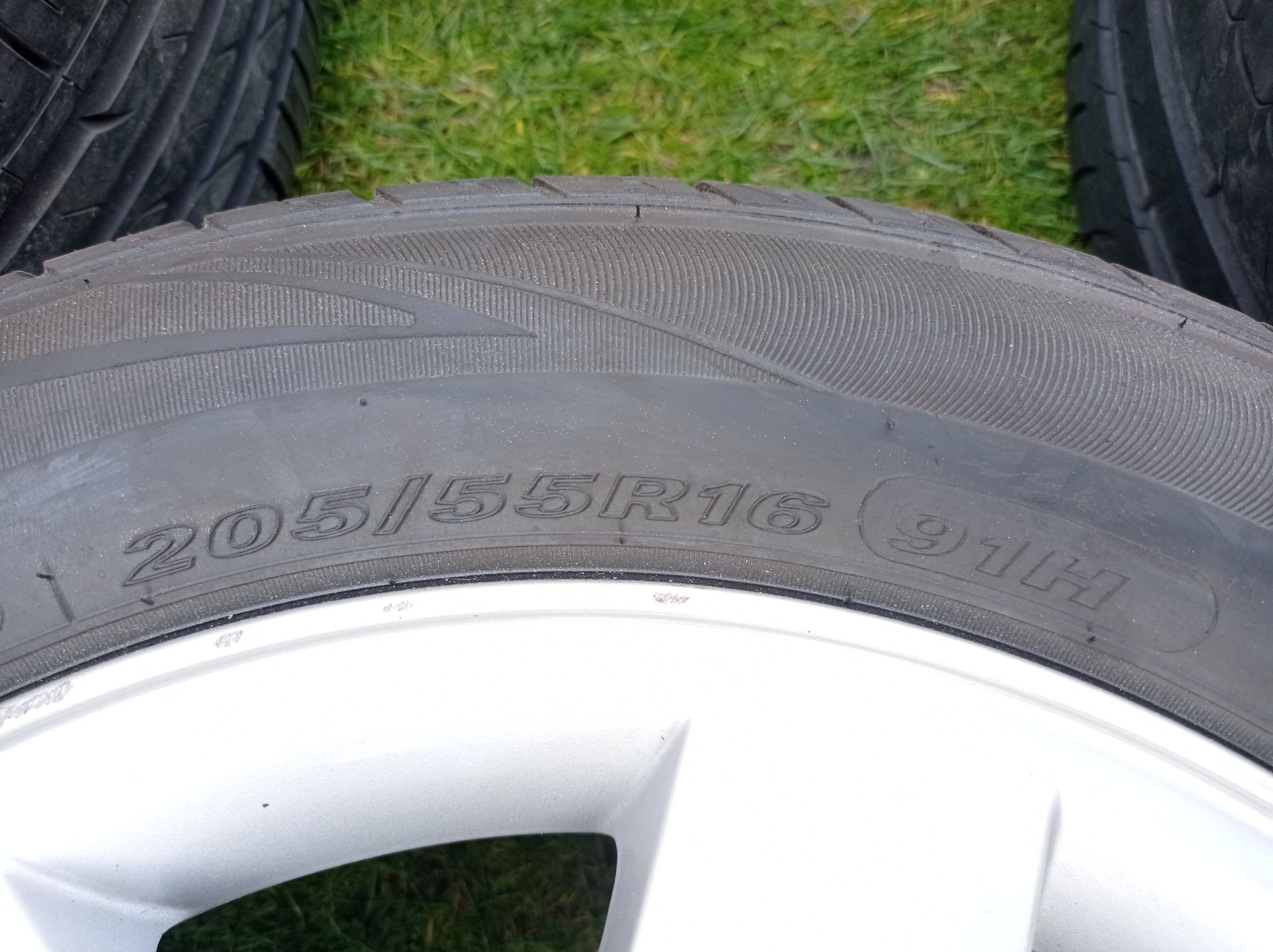 Oryginalne felgi BMW E46 5x120 7J ET47 + opony letnie Nexen 205/55R16