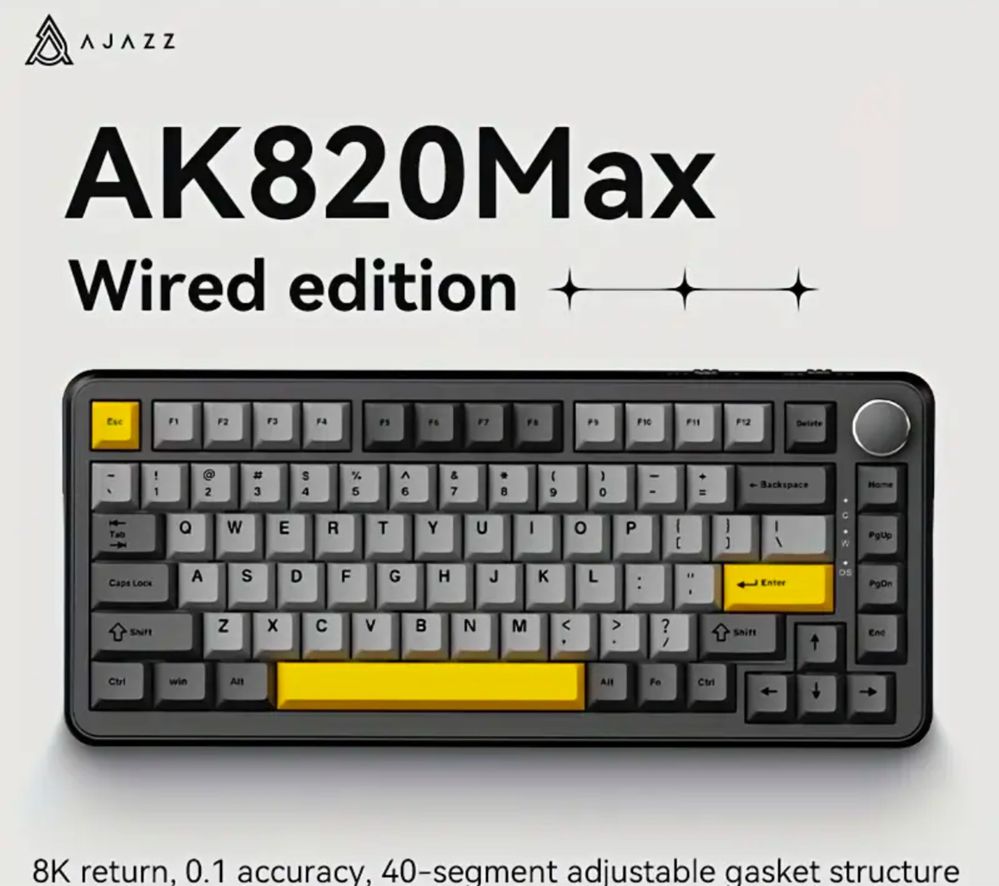 Гарантія‼️ Ajazz Ak820 / Ak820max Ak680max Ak820pro магнітна механічна