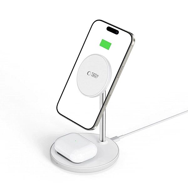Stacja ładująca Tech-Protect QI15W-A39/2w1 MagSafe - czarna