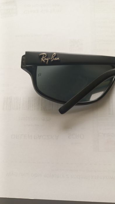 Okulary męskie Ray Ban czarne przeciwsłoneczne