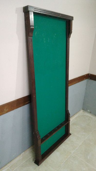 Bilhar + Suporte de tacos + Contador de Bilhar