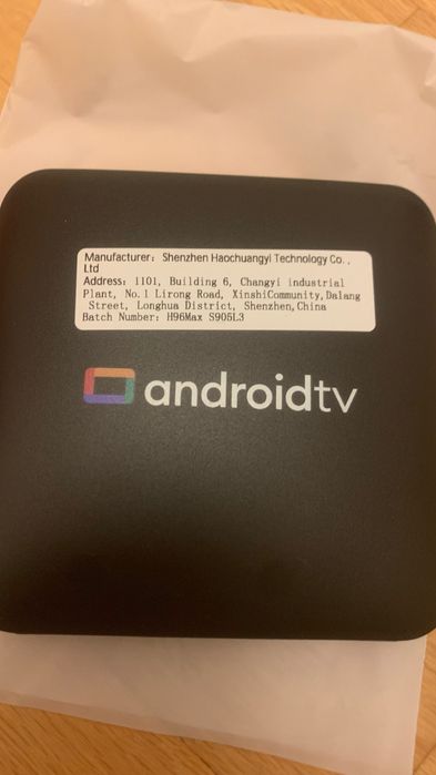 Смарт тв приставка H96max s905l3 tv box