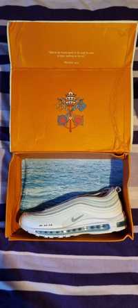 Nike air max 97  Mschf x inri jesus shoes white  grey red nike air max