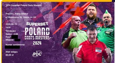 2 bilety na Superbet Poland Darts Masters