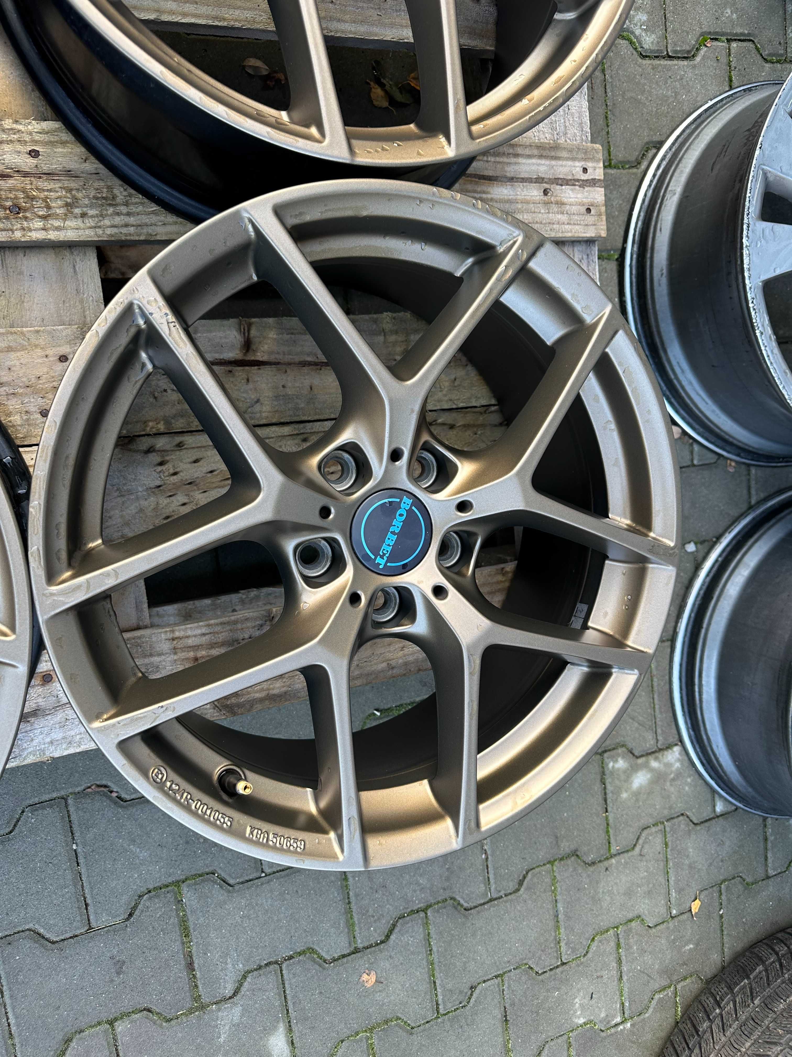 5x120 8j x 18" et34 Borbet BMW komplet alufelgi