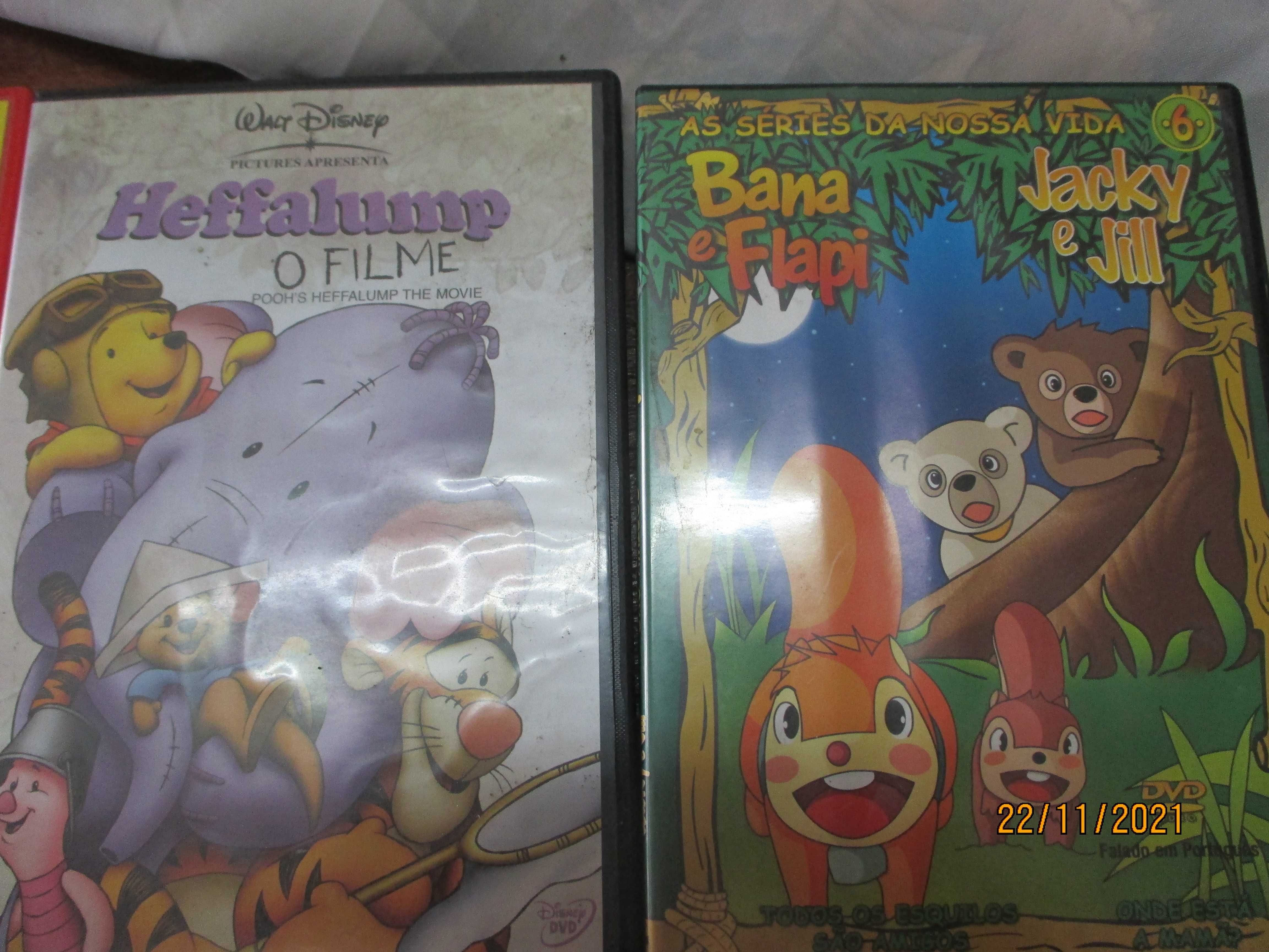 7 dvd's - Leopoldina,Winnie the Pooh, Bob o construtor e mais