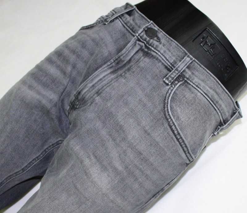 Męskie jeansy Lee Luke - Slim Tapered L719PYMO nowe szare - W38/L32