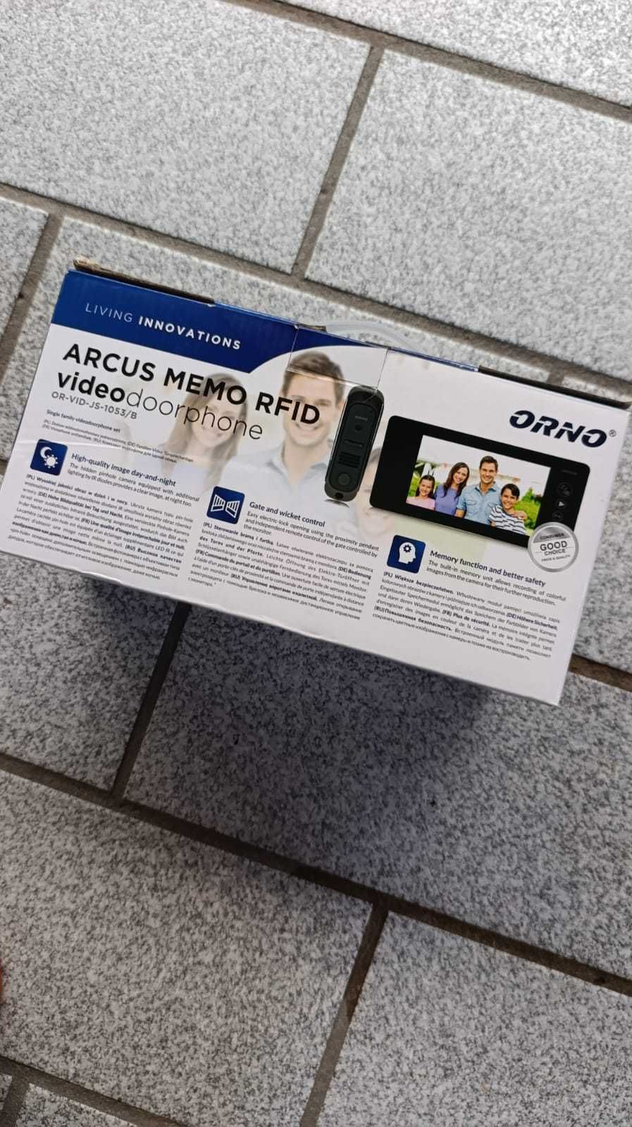 Vídeo Porteiro 7” Touch ORNO | Sistema RFID +Cart. Proximidade | Novo