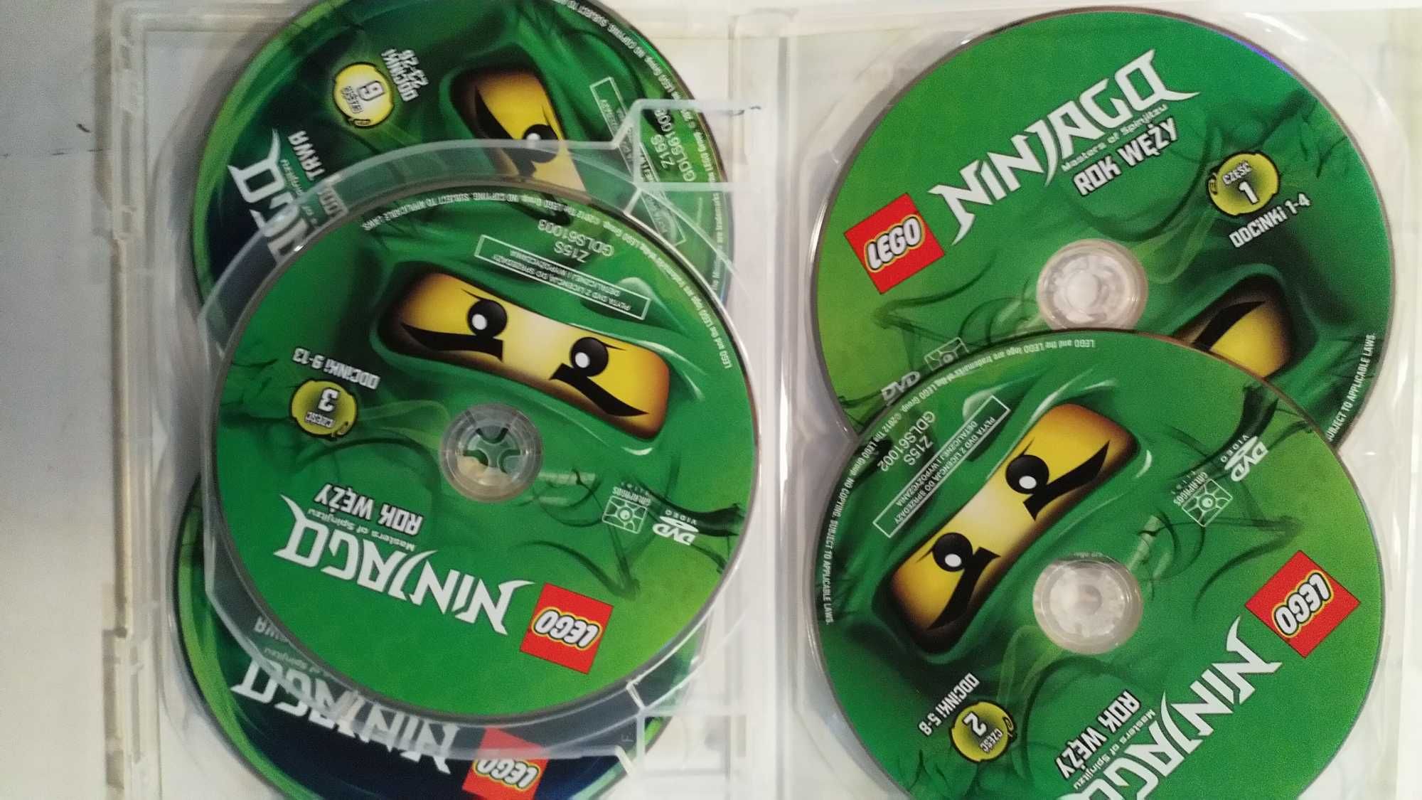 DVD LEGO NINJAGO pakiet 6xdvd Sezon 1