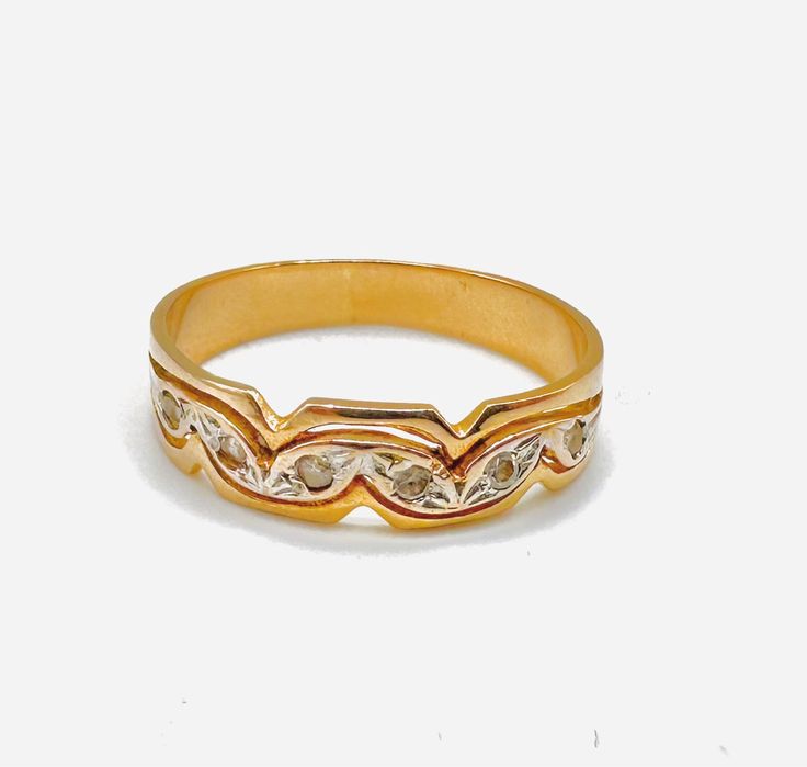 Złoty pierścionek z cyrkoniami pr.585