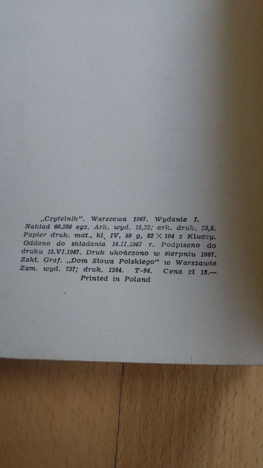 Wiesław Wernic Słońce Arizony Czytelnik 1967