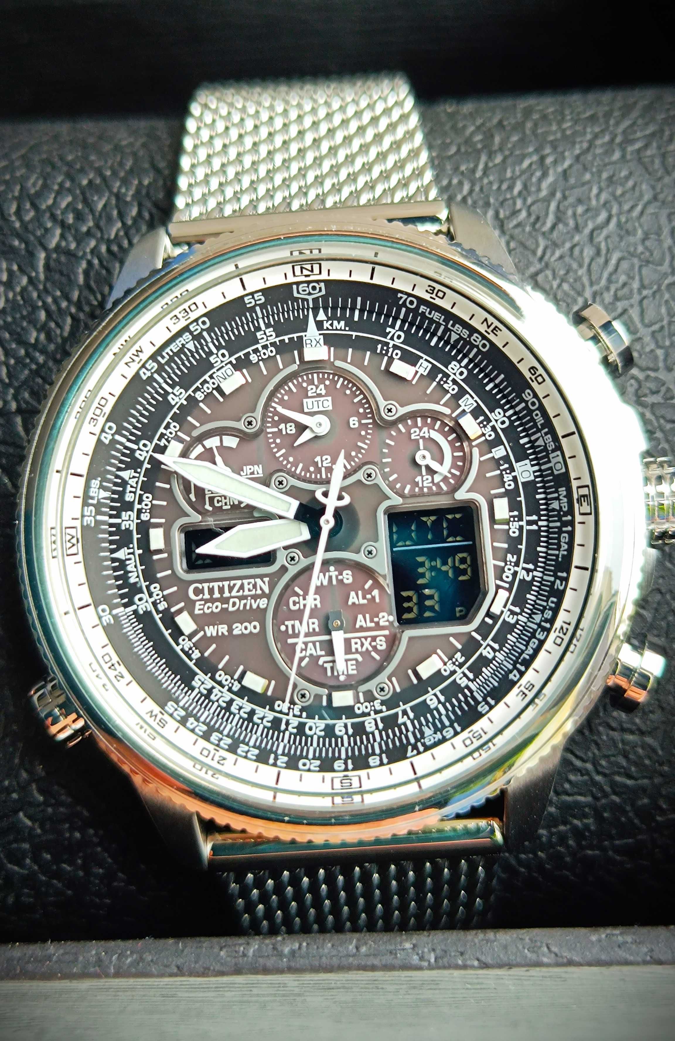 Nowy męski zegarek Citizen JY8030-83E Promaster Navihawk AT Eco-Drive