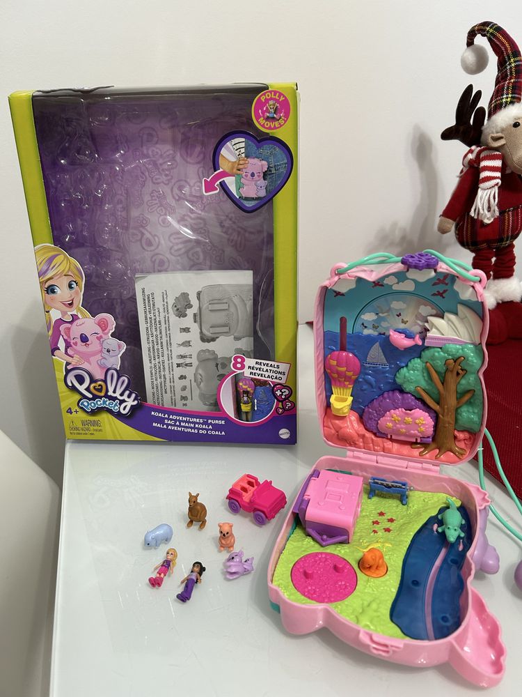 Polly Pocket Koala torebka zestaw akcesoria stan bdb