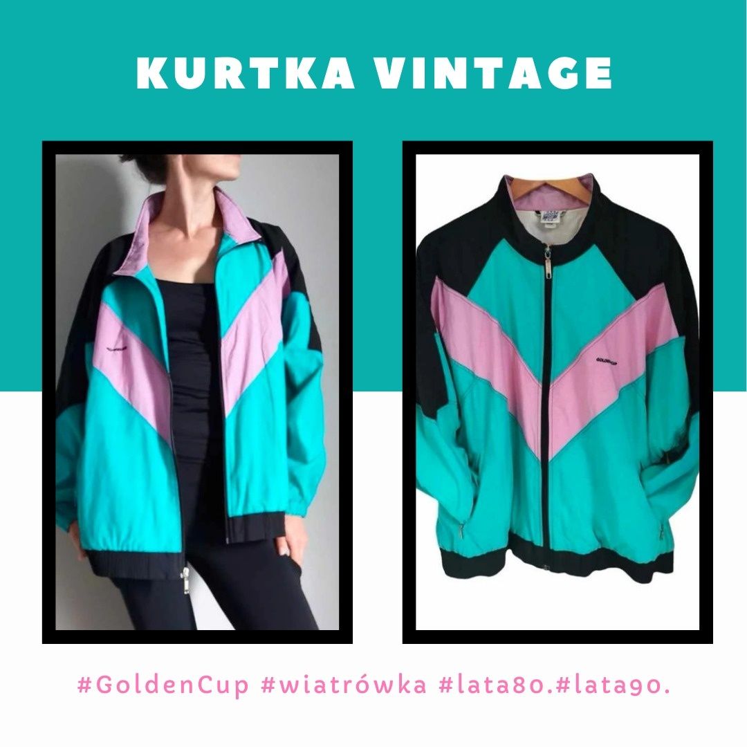 Kurtka Oldschool Golden Cup (oversize/uniwers.) #lata80 #streetwear